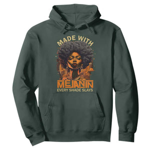 Black Women Hoodie Melanin Juneteenth Black History TS10 Dark Forest Green Print Your Wear