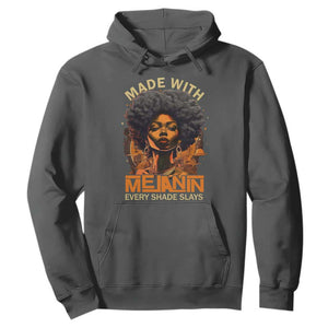 Black Women Hoodie Melanin Juneteenth Black History TS10 Dark Heather Print Your Wear