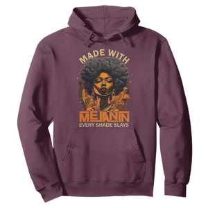 Black Women Hoodie Melanin Juneteenth Black History TS10 Maroon Print Your Wear