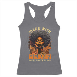 Black Women Racerback Tank Top Melanin Juneteenth Black History TS10 Charcoal Print Your Wear
