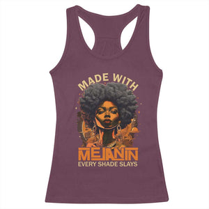 Black Women Racerback Tank Top Melanin Juneteenth Black History TS10 Maroon Print Your Wear