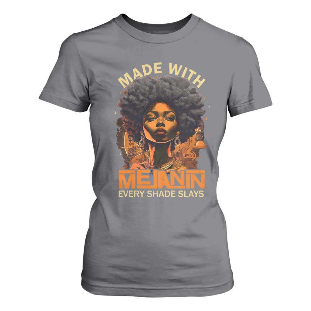 Black Women T Shirt For Women Melanin Juneteenth Black History TS10 Charcoal Print Your Wear