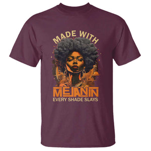 Black Women T Shirt Melanin Juneteenth Black History TS10 Maroon Print Your Wear