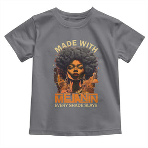 Black Women Toddler T Shirt Melanin Juneteenth Black History TS10 Charcoal Print Your Wear