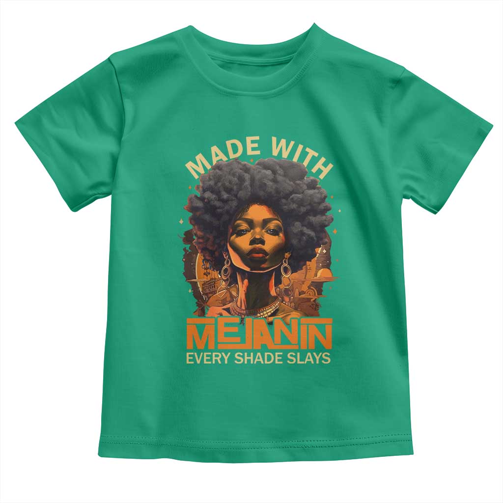Black Women Toddler T Shirt Melanin Juneteenth Black History TS10 Irish Green Print Your Wear
