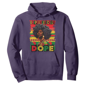 Black Women Unapologetically Dope Hoodie Juneteenth Black History TS10 Purple Print Your Wear