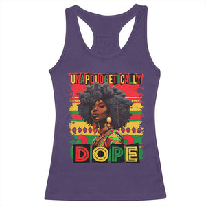 Black Women Unapologetically Dope Racerback Tank Top Juneteenth Black History TS10 Purple Print Your Wear