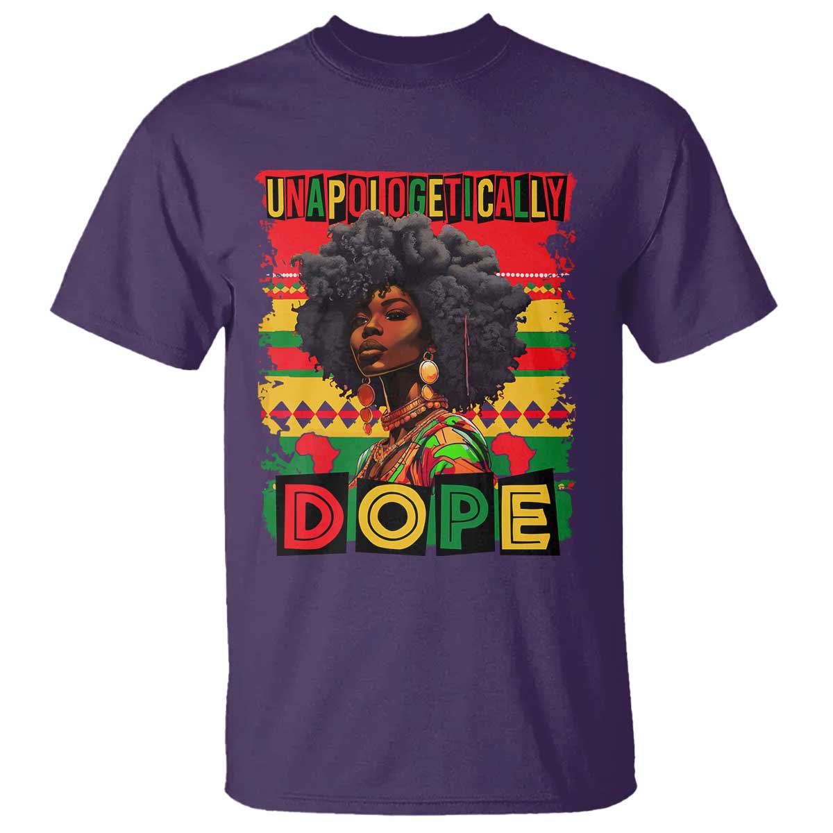 Black Women Unapologetically Dope T Shirt Juneteenth Black History TS10 Purple Print Your Wear