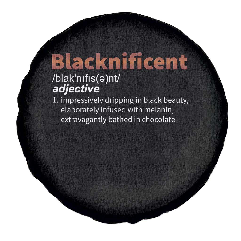 Blacknificient Definition Spare Tire Cover Black History African Roots African American TS10 Print Your Wear