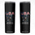 Bold Patriotic American Eagle Skinny Tumbler Land of the Free Home of the Brave Est 1776 TS02 Black Print Your Wear