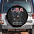 Bold Patriotic American Eagle Spare Tire Cover Land of the Free Home of the Brave Est 1776 TS02 No hole Black Print Your Wear