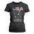 Bold Patriotic American Eagle T Shirt For Women Land of the Free Home of the Brave Est 1776 TS02 Black Print Your Wear