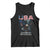 Bold Patriotic American Eagle Tank Top Land of the Free Home of the Brave Est 1776 TS02 Black Print Your Wear