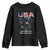 Bold Patriotic American Eagle Youth Sweatshirt Land of the Free Home of the Brave Est 1776 TS02 Black Print Your Wear