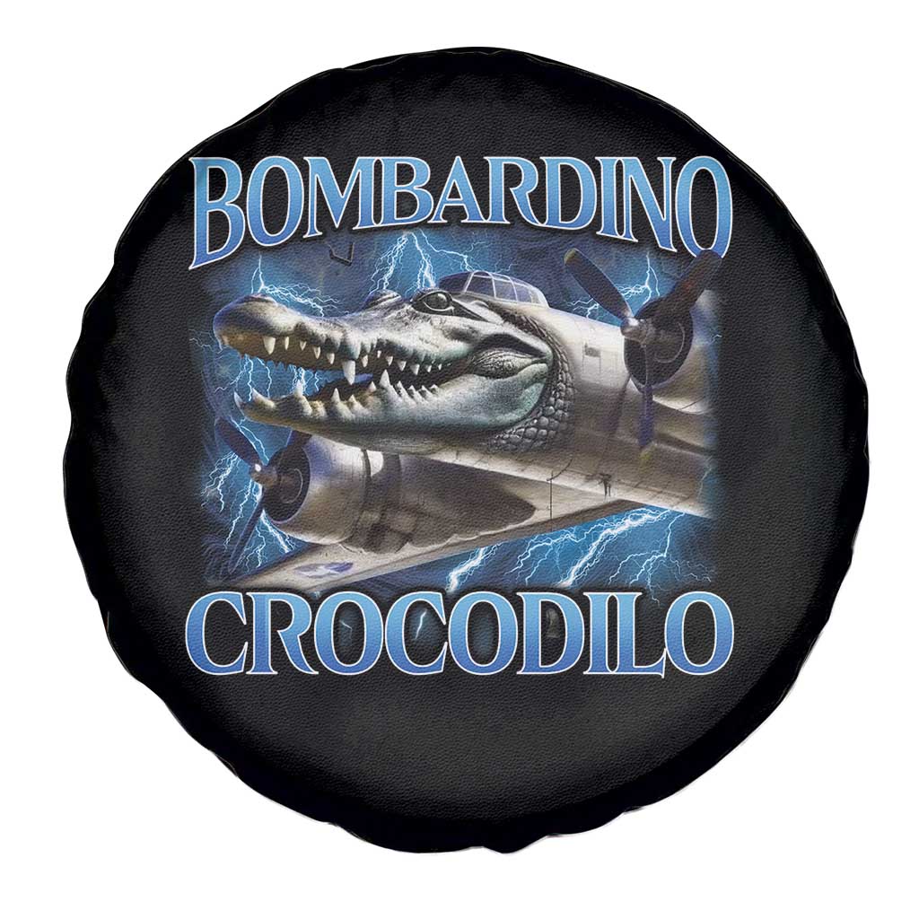 Bombardino Crocodilo Spare Tire Cover Internet Memes Italian Brainrot TS10 Print Your Wear