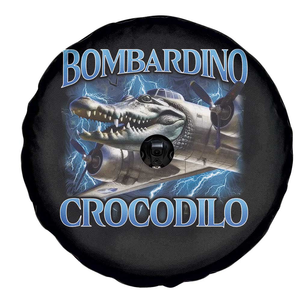 Bombardino Crocodilo Spare Tire Cover Internet Memes Italian Brainrot TS10 Print Your Wear