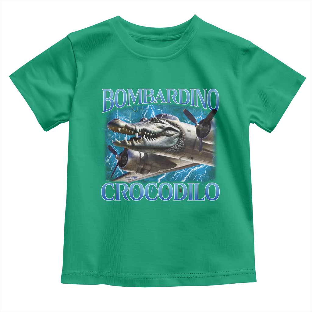 Bombardino Crocodilo Toddler T Shirt Internet Memes Italian Brainrot TS10 Irish Green Print Your Wear