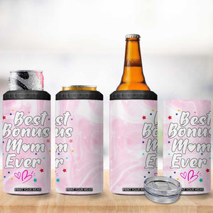 Bonus Mom Gift 4 in 1 Can Cooler Tumbler for Mother's Day Birthday Step Mother TB10 Print Your Wear