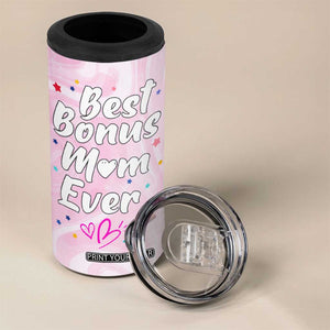 Bonus Mom Gift 4 in 1 Can Cooler Tumbler for Mother's Day Birthday Step Mother TB10 Print Your Wear
