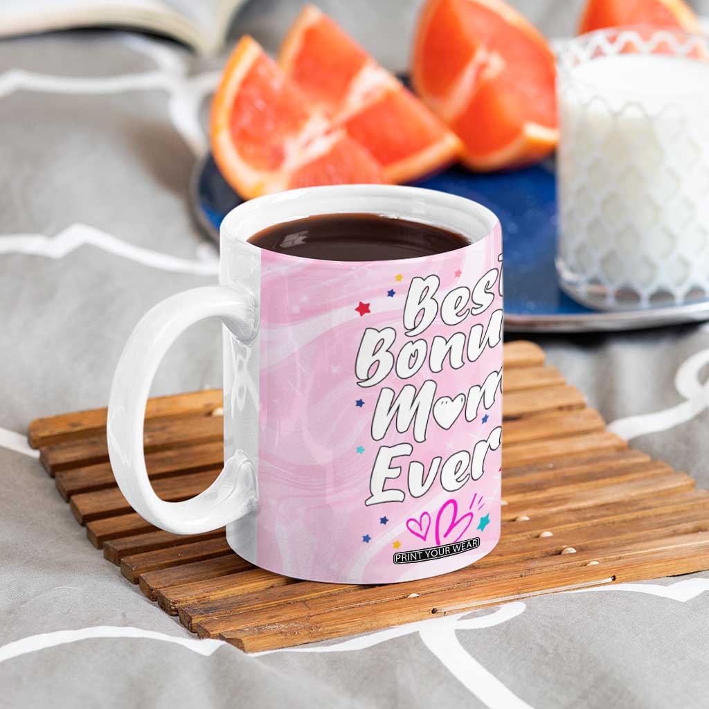 Bonus Mom Gift Coffee Mug for Mother's Day Birthday Step Mother TB10 Print Your Wear