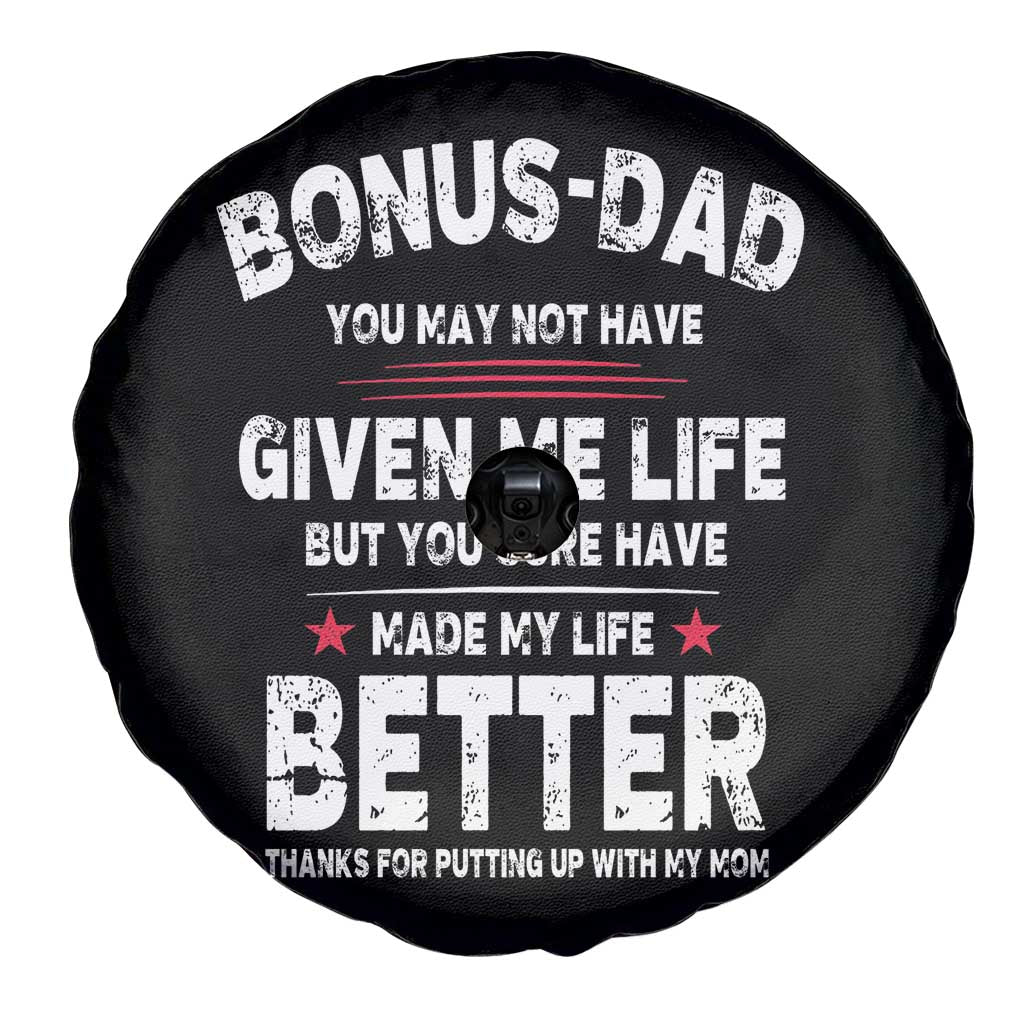 Bonus dad Spare Tire Cover Step Dad Fathers Day TS10 Print Your Wear