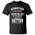 Bonus dad T Shirt Step Dad Fathers Day TS10 Black Print Your Wear