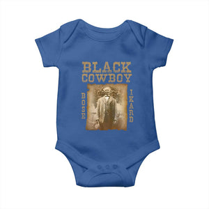 Bose Ikard Baby Onesie Black Cowboy Western Legend Vintage TS02 Royal Blue Print Your Wear