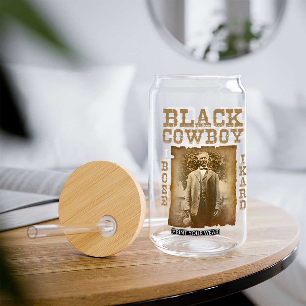 Bose Ikard Glass Can Black Cowboy Western Legend Vintage TS02 Print Your Wear