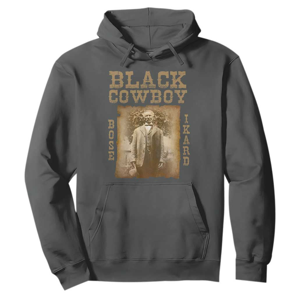 Bose Ikard Hoodie Black Cowboy Western Legend Vintage TS02 Dark Heather Print Your Wear