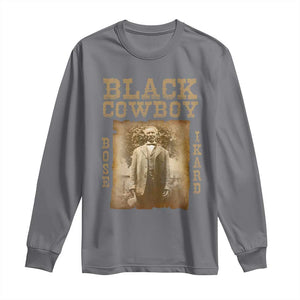 Bose Ikard Long Sleeve Shirt Black Cowboy Western Legend Vintage TS02 Charcoal Print Your Wear