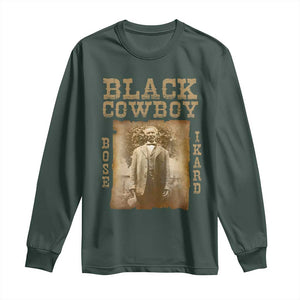 Bose Ikard Long Sleeve Shirt Black Cowboy Western Legend Vintage TS02 Dark Forest Green Print Your Wear