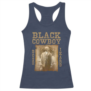 Bose Ikard Racerback Tank Top Black Cowboy Western Legend Vintage TS02 Navy Print Your Wear