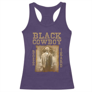 Bose Ikard Racerback Tank Top Black Cowboy Western Legend Vintage TS02 Purple Print Your Wear