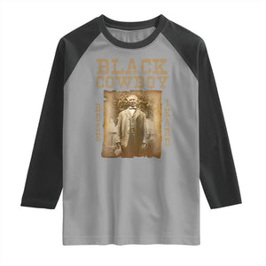 Bose Ikard Raglan Shirt Black Cowboy Western Legend Vintage TS02 Sport Gray Black Print Your Wear