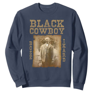 Bose Ikard Sweatshirt Black Cowboy Western Legend Vintage TS02 Navy Print Your Wear