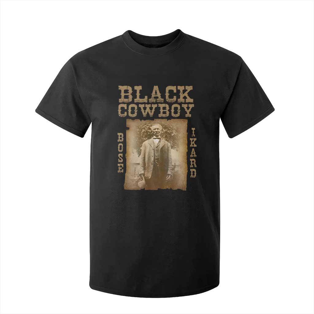 Bose Ikard T Shirt For Kid Black Cowboy Western Legend Vintage TS02 Black Print Your Wear