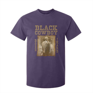 Bose Ikard T Shirt For Kid Black Cowboy Western Legend Vintage TS02 Purple Print Your Wear