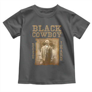 Bose Ikard Toddler T Shirt Black Cowboy Western Legend Vintage TS02 Dark Heather Print Your Wear