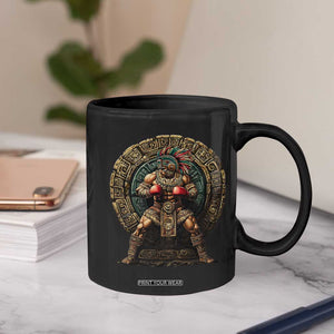 Boxing Mexico Coffee Mug Aztec Warrior Mexican Dad Gifts TS10 Print Your Wear