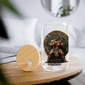 Boxing Mexico Glass Can Aztec Warrior Mexican Dad Gifts TS10 Print Your Wear
