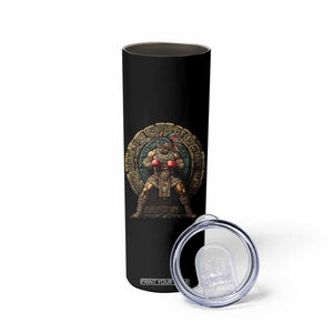 Boxing Mexico Skinny Tumbler Aztec Warrior Mexican Dad Gifts TS10 Print Your Wear