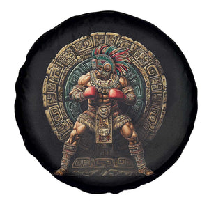 Boxing Mexico Spare Tire Cover Aztec Warrior Mexican Dad Gifts TS10 Print Your Wear