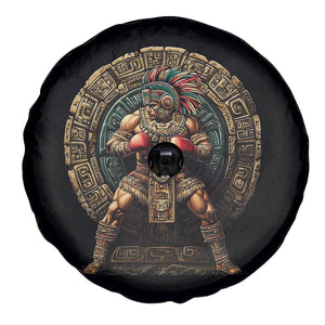 Boxing Mexico Spare Tire Cover Aztec Warrior Mexican Dad Gifts TS10 Print Your Wear