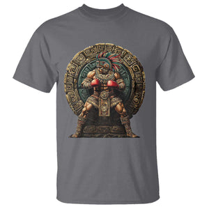 Boxing Mexico T Shirt Aztec Warrior Mexican Dad Gifts TS10 Charcoal Print Your Wear