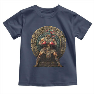 Boxing Mexico Toddler T Shirt Aztec Warrior Mexican Dad Gifts TS10 Navy Print Your Wear
