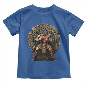 Boxing Mexico Toddler T Shirt Aztec Warrior Mexican Dad Gifts TS10 Royal Blue Print Your Wear