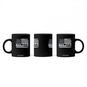 Boy Dad Est 2025 Coffee Mug Newborn Daddy Father Baby Boy Son USA Flag TS10 Print Your Wear