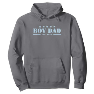 Boy Dad Est 2025 Hoodie Expecting Baby Boy 2025 TS10 Charcoal Print Your Wear