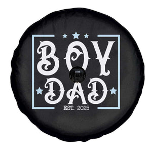 Boy Dad Est 2025 Spare Tire Cover Expect Baby Boy Fathers Day 2025 TS10 Print Your Wear