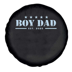 Boy Dad Est 2025 Spare Tire Cover Expecting Baby Boy 2025 TS10 Print Your Wear
